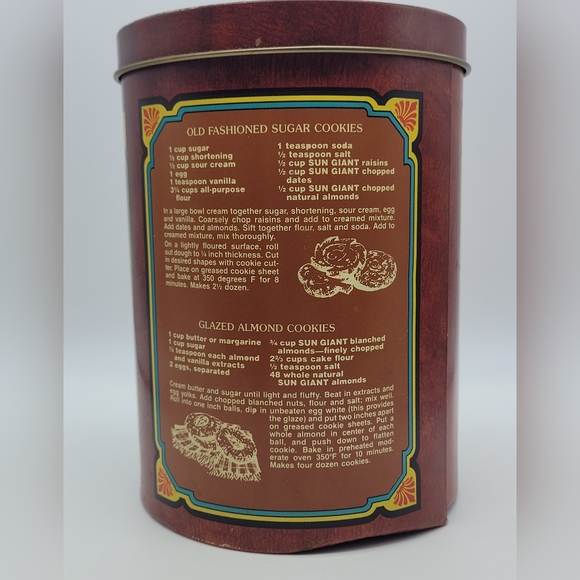 Vintage Sun Giant Raisins Cookie Tin With Lid - Picture 12 of 13